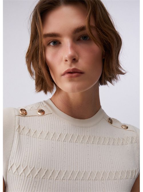 Dress woman white LIU JO | CA6104MS55N/P9574